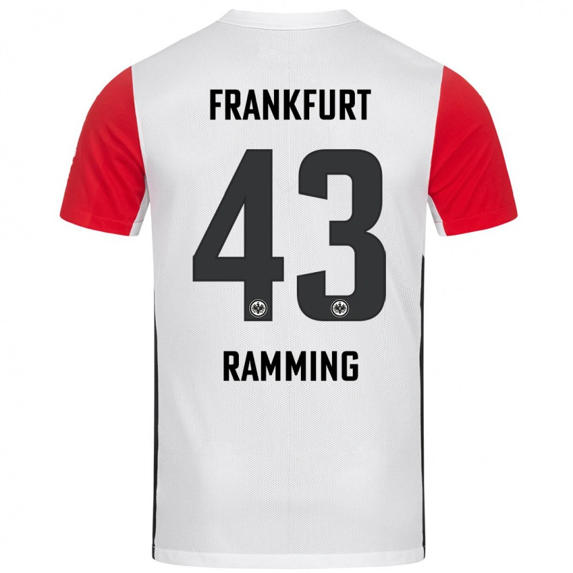 Danxen Kinder Nils Ramming #43 Weiß Rot Heimtrikot Trikot 2024/25 T-Shirt