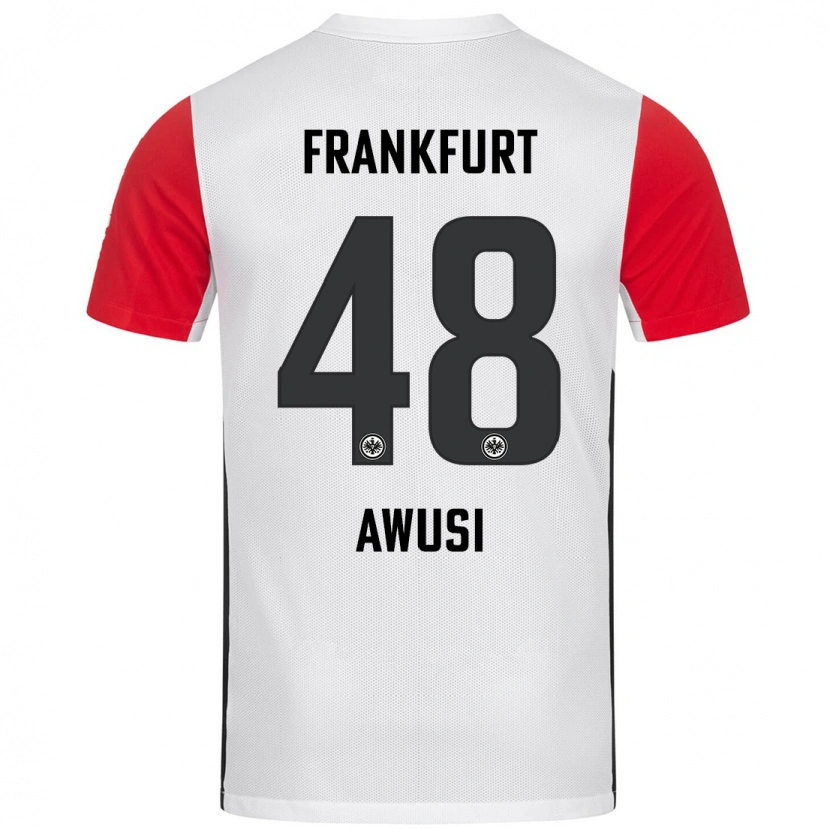 Danxen Kinder Junior Awusi #48 Weiß Rot Heimtrikot Trikot 2024/25 T-Shirt