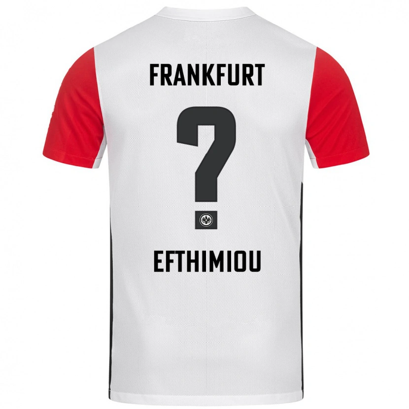 Danxen Kinder Sissis Efthimiou #0 Weiß Rot Heimtrikot Trikot 2024/25 T-Shirt