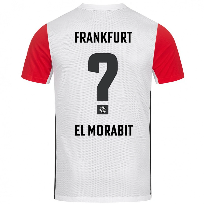 Danxen Kinder Anas El Morabit #0 Weiß Rot Heimtrikot Trikot 2024/25 T-Shirt