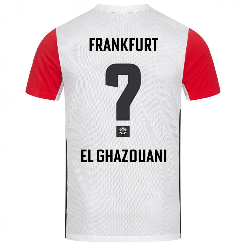 Danxen Kinder Anas El Ghazouani #0 Weiß Rot Heimtrikot Trikot 2024/25 T-Shirt