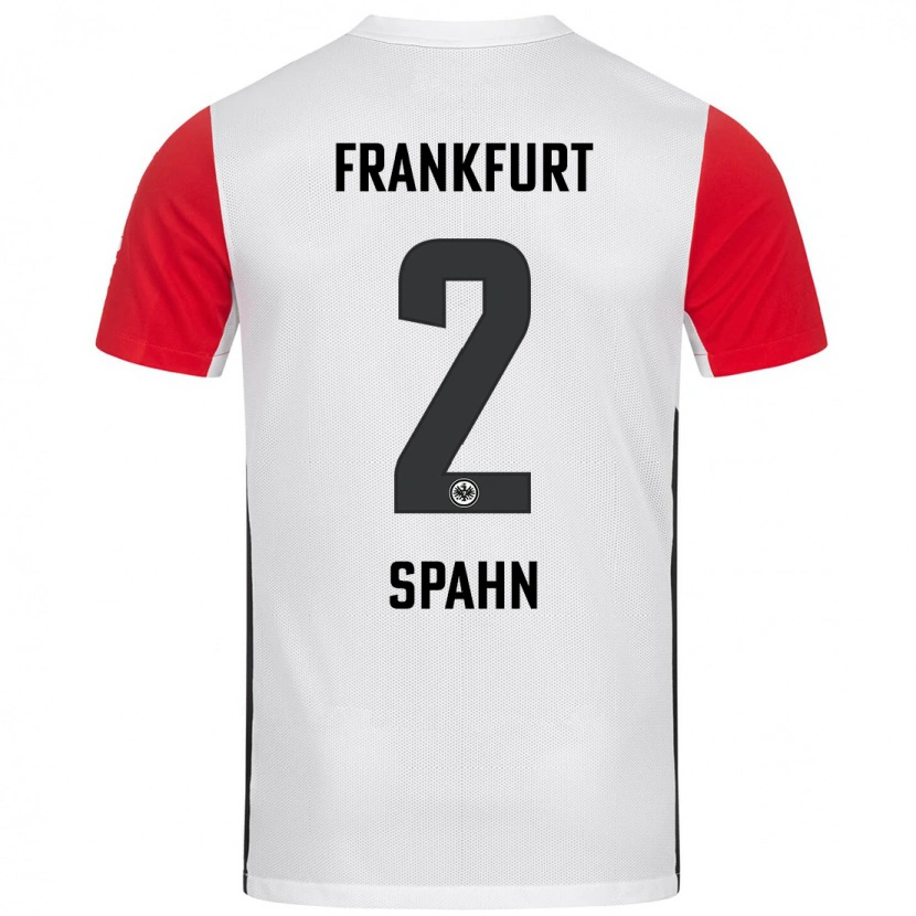 Danxen Kinder Maurice Spahn #2 Weiß Rot Heimtrikot Trikot 2024/25 T-Shirt