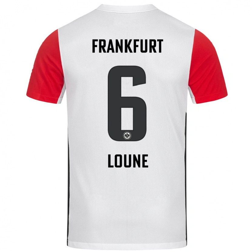 Danxen Kinder Adam Loune #6 Weiß Rot Heimtrikot Trikot 2024/25 T-Shirt