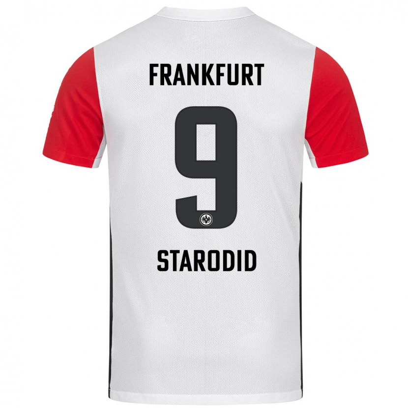 Danxen Kinder Daniel Starodid #9 Weiß Rot Heimtrikot Trikot 2024/25 T-Shirt