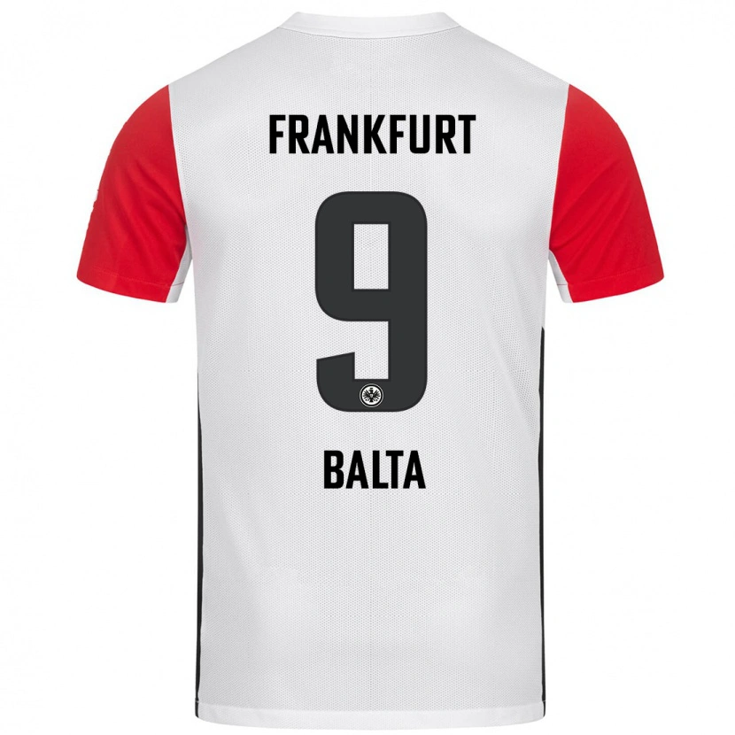 Danxen Kinder Sahin Balta #9 Weiß Rot Heimtrikot Trikot 2024/25 T-Shirt