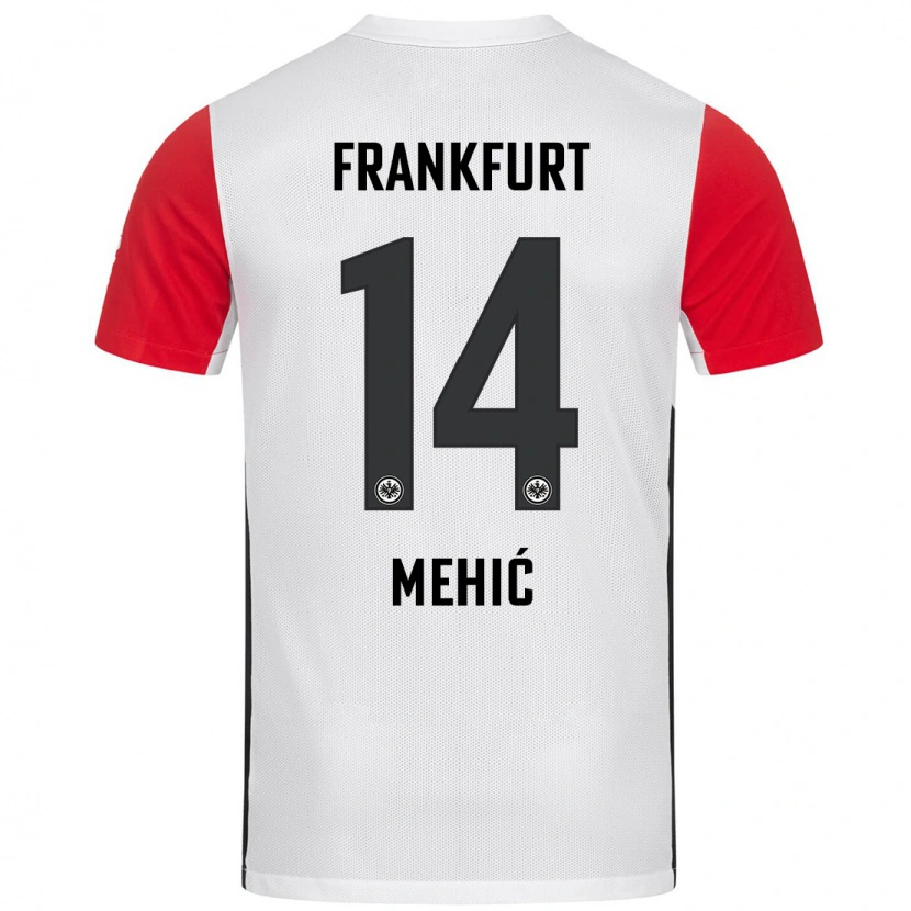 Danxen Kinder Liam Mehić #14 Weiß Rot Heimtrikot Trikot 2024/25 T-Shirt