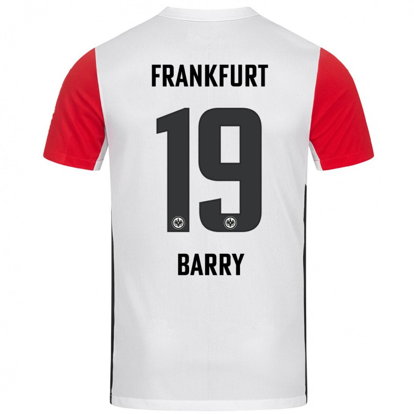 Danxen Kinder Jasha Barry #19 Weiß Rot Heimtrikot Trikot 2024/25 T-Shirt