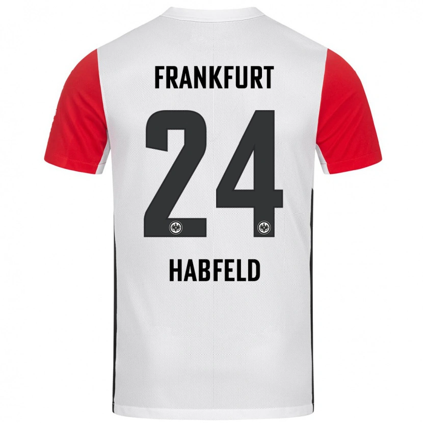 Danxen Kinder Josef Haßfeld #24 Weiß Rot Heimtrikot Trikot 2024/25 T-Shirt