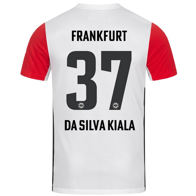 Danxen Kinder Joel Da Silva Kiala #37 Weiß Rot Heimtrikot Trikot 2024/25 T-Shirt