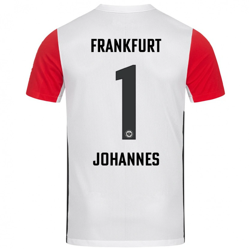 Danxen Kinder Stina Johannes #1 Weiß Rot Heimtrikot Trikot 2024/25 T-Shirt