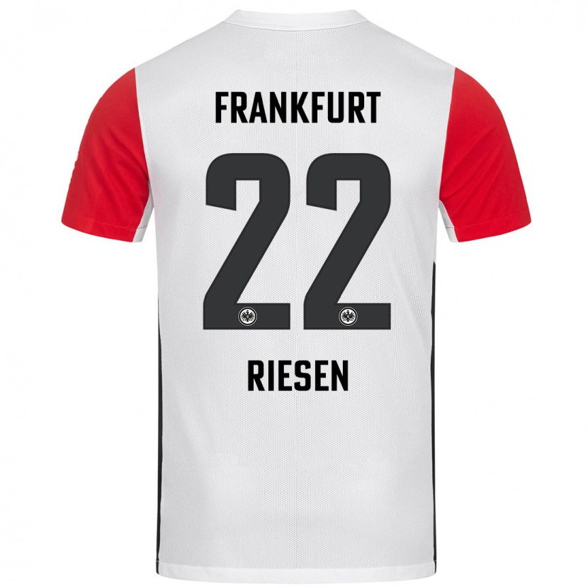 Danxen Kinder Nadine Riesen #22 Weiß Rot Heimtrikot Trikot 2024/25 T-Shirt