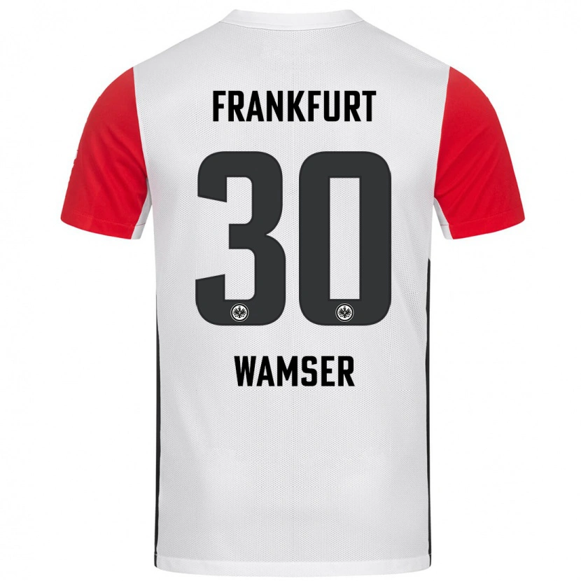 Danxen Kinder Carlotta Wamser #30 Weiß Rot Heimtrikot Trikot 2024/25 T-Shirt