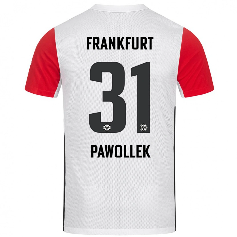 Danxen Kinder Tanja Pawollek #31 Weiß Rot Heimtrikot Trikot 2024/25 T-Shirt