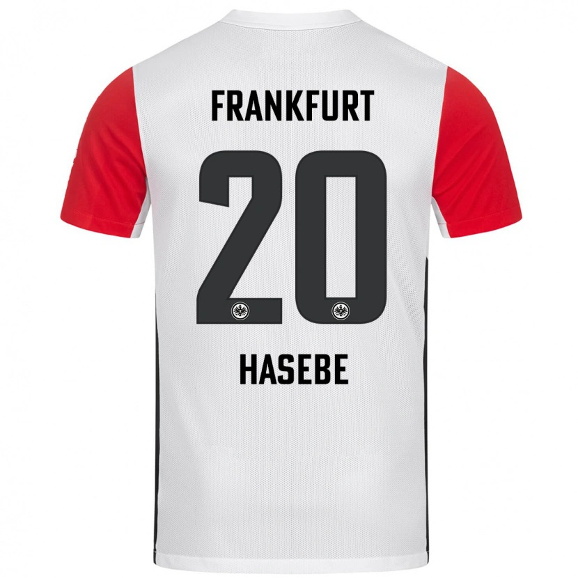 Danxen Kinder Makoto Hasebe #20 Weiß Rot Heimtrikot Trikot 2024/25 T-Shirt