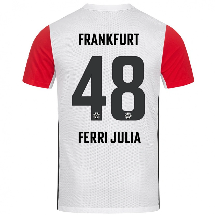 Danxen Kinder Nacho Ferri #48 Weiß Rot Heimtrikot Trikot 2024/25 T-Shirt