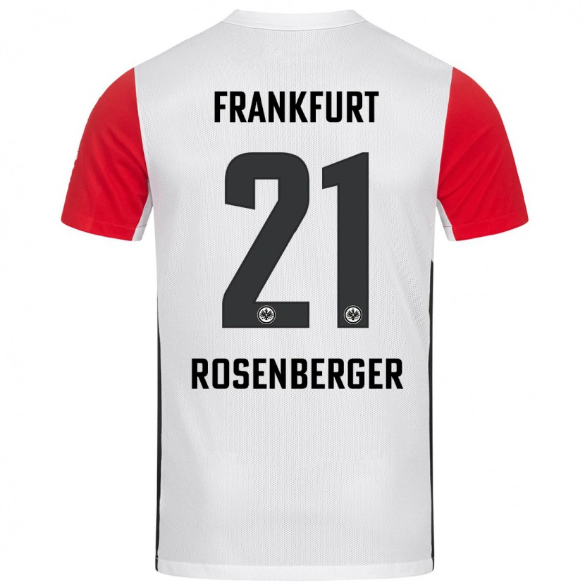 Danxen Kinder Robin Rosenberger #21 Weiß Rot Heimtrikot Trikot 2024/25 T-Shirt