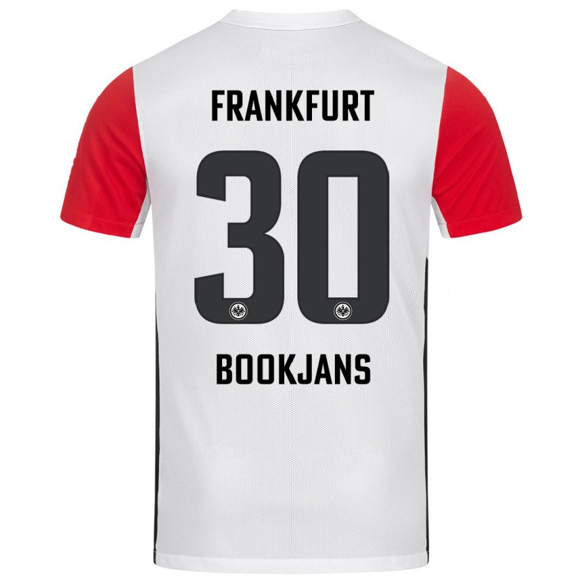 Danxen Kinder Jakob Bookjans #30 Weiß Rot Heimtrikot Trikot 2024/25 T-Shirt