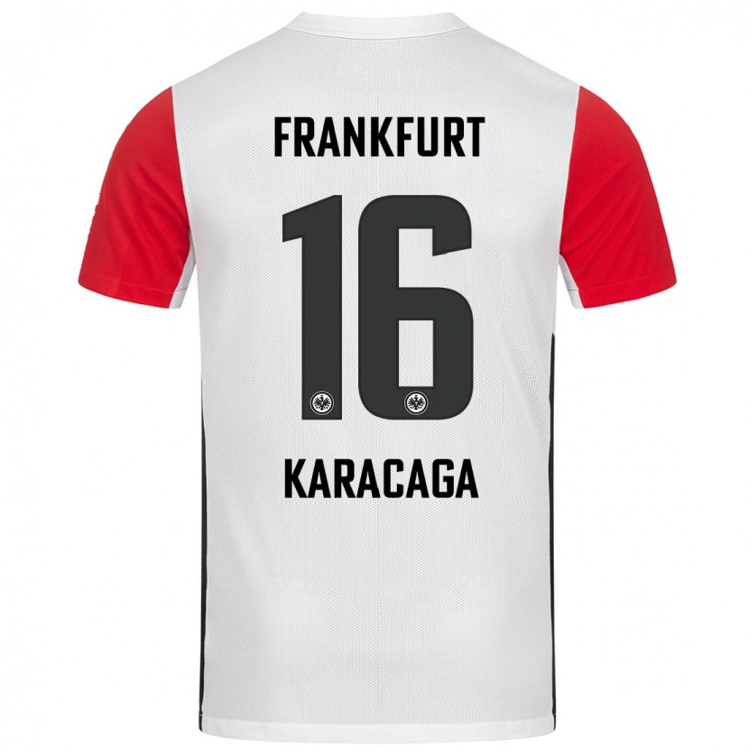 Danxen Kinder Tom Karacaga #16 Weiß Rot Heimtrikot Trikot 2024/25 T-Shirt