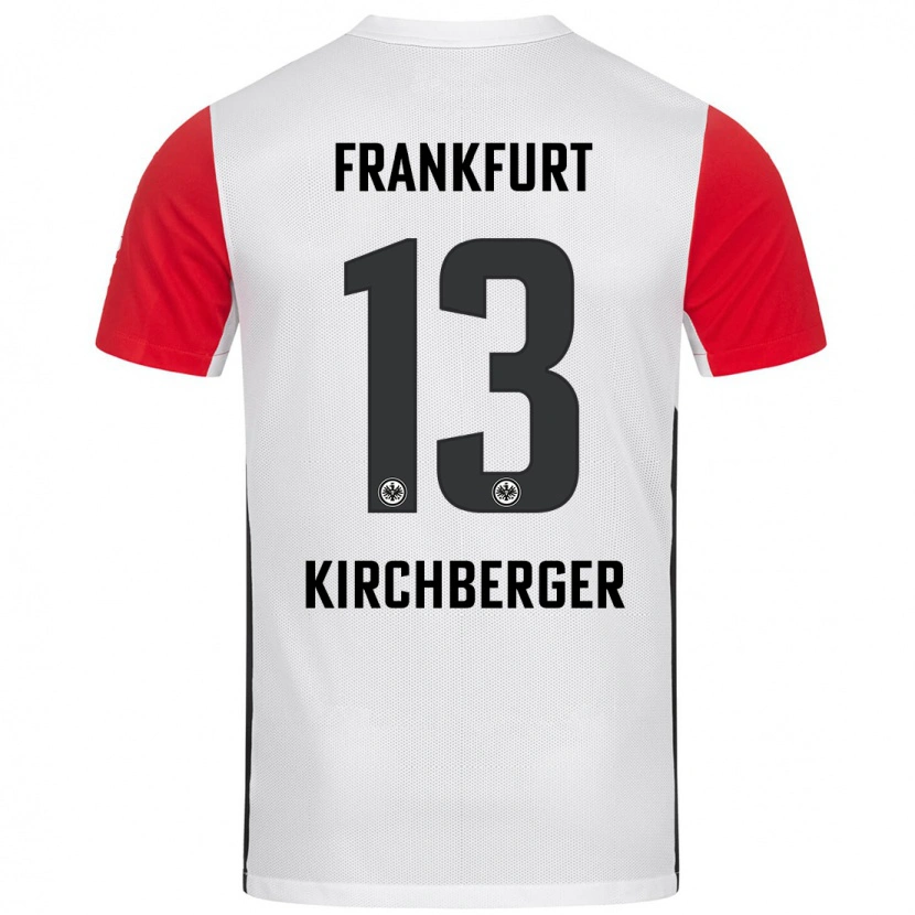 Danxen Kinder Virginia Kirchberger #13 Weiß Rot Heimtrikot Trikot 2024/25 T-Shirt