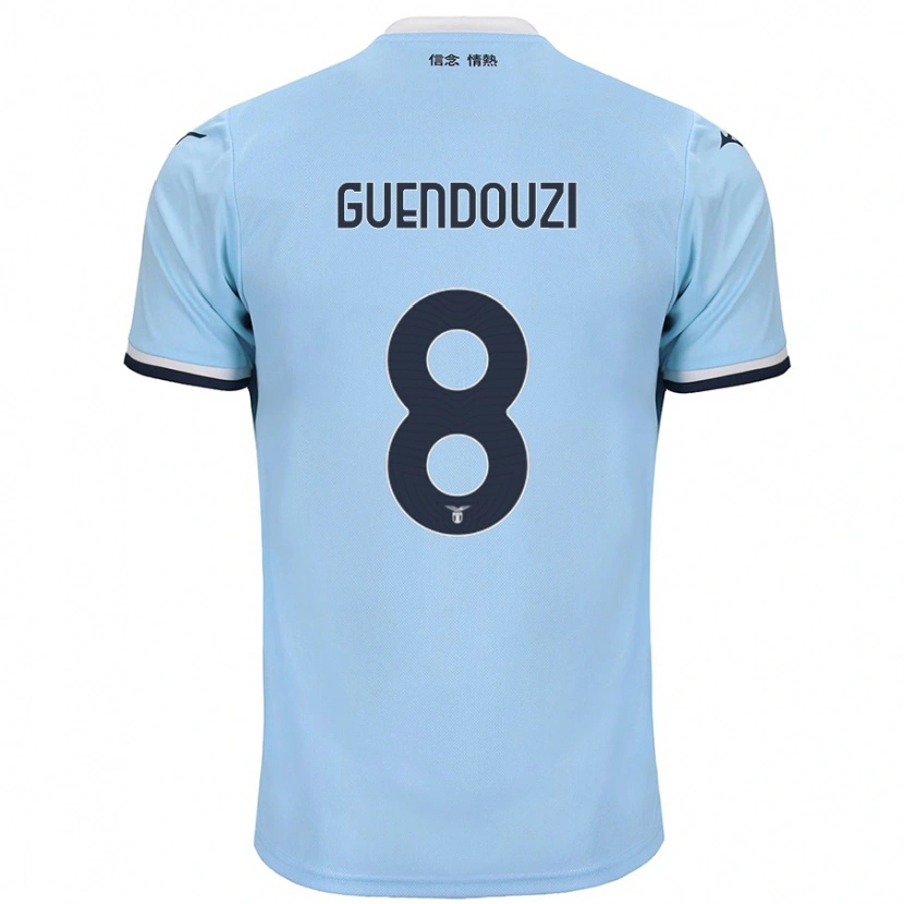 Danxen Kinder Mattéo Guendouzi #8 Blau Heimtrikot Trikot 2024/25 T-Shirt