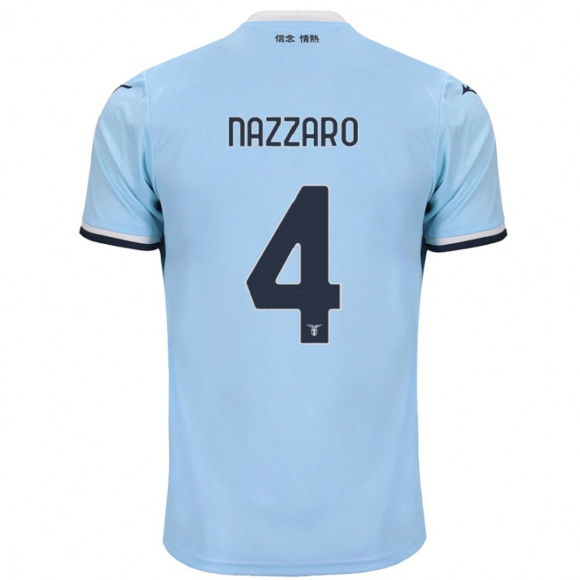 Danxen Kinder Marco Nazzaro #4 Blau Heimtrikot Trikot 2024/25 T-Shirt