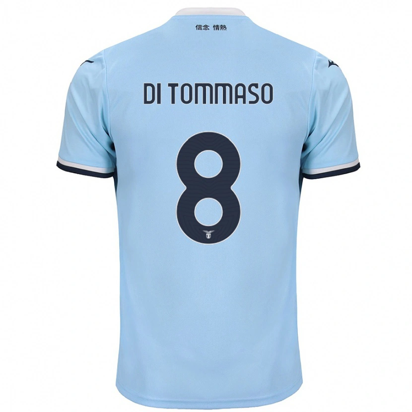 Danxen Kinder Leonardo Di Tommaso #8 Blau Heimtrikot Trikot 2024/25 T-Shirt