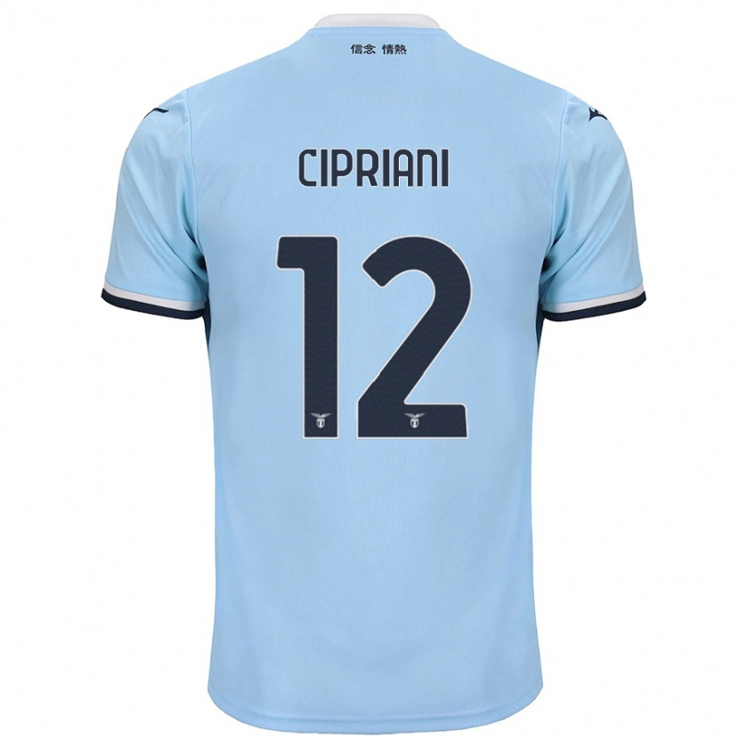 Danxen Kinder Alessio Cipriani #12 Blau Heimtrikot Trikot 2024/25 T-Shirt