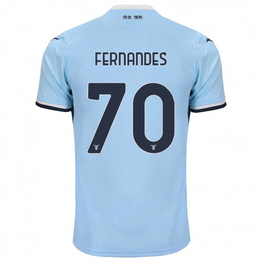 Danxen Kinder Saná Fernandes #70 Blau Heimtrikot Trikot 2024/25 T-Shirt