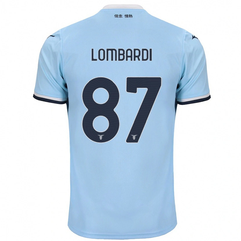 Danxen Kinder Cristiano Lombardi #87 Blau Heimtrikot Trikot 2024/25 T-Shirt