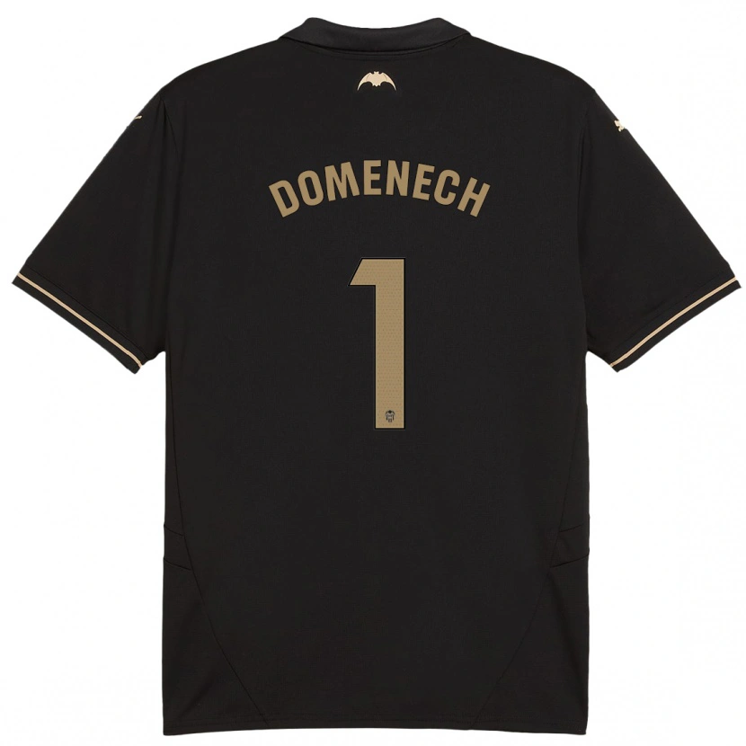 Danxen Kinder Jaume Doménech #1 Schwarz Auswärtstrikot Trikot 2024/25 T-Shirt