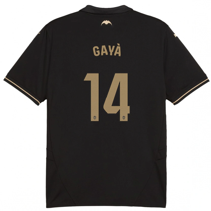 Danxen Kinder José Gayà #14 Schwarz Auswärtstrikot Trikot 2024/25 T-Shirt