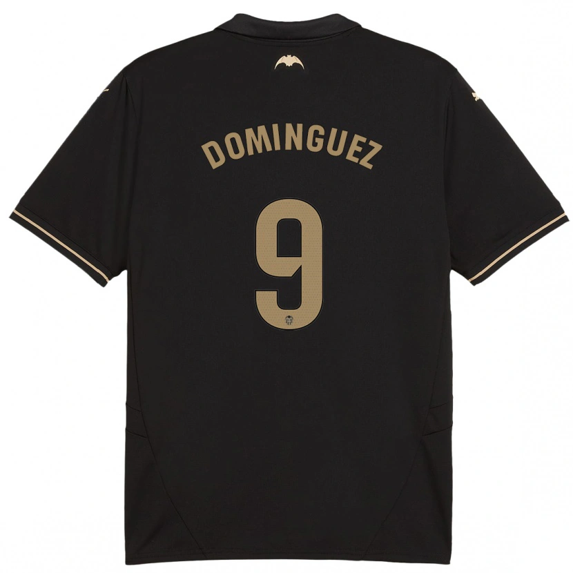 Danxen Kinder Mario Dominguez #9 Schwarz Auswärtstrikot Trikot 2024/25 T-Shirt