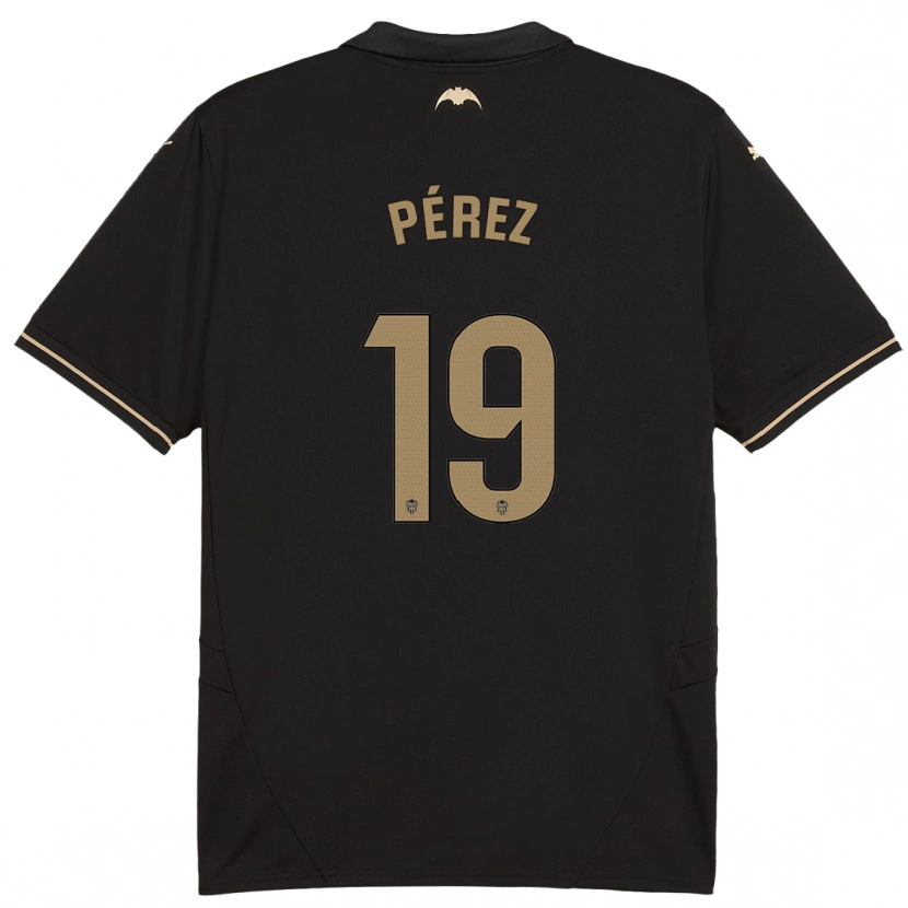 Danxen Kinder Joselu Pérez #19 Schwarz Auswärtstrikot Trikot 2024/25 T-Shirt