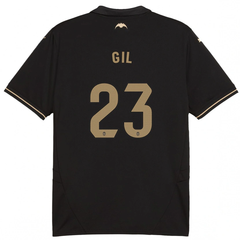 Danxen Kinder Elena Gil #23 Schwarz Auswärtstrikot Trikot 2024/25 T-Shirt