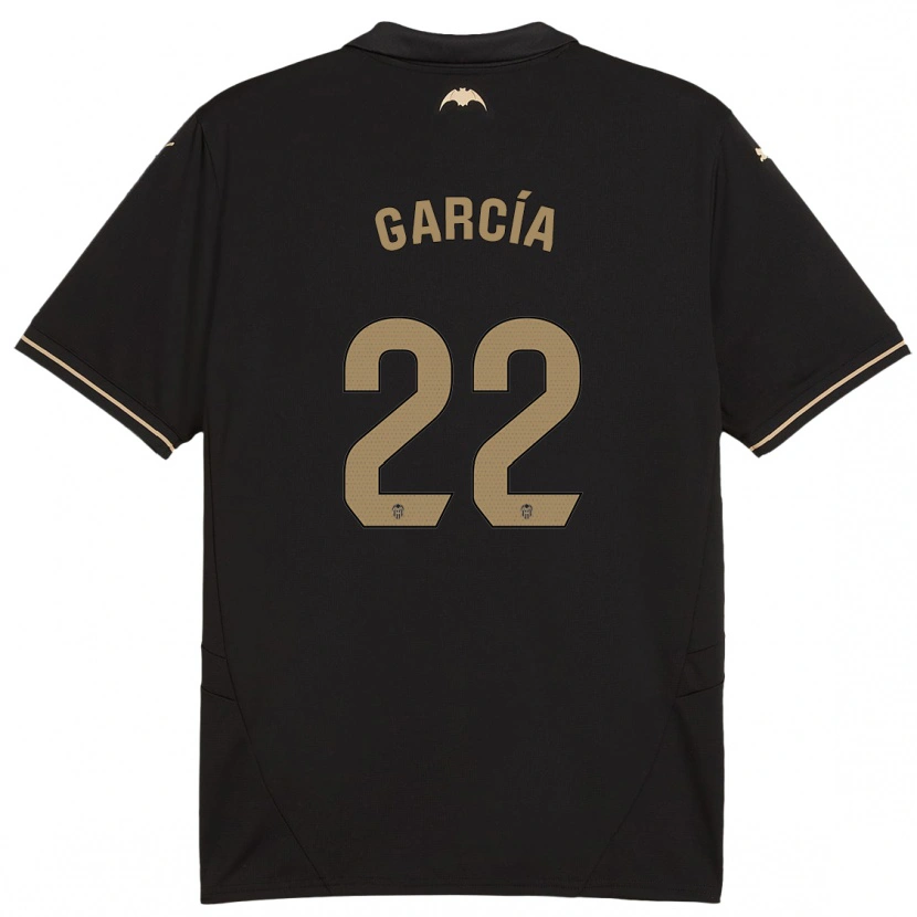 Danxen Kinder Azael García #22 Schwarz Auswärtstrikot Trikot 2024/25 T-Shirt