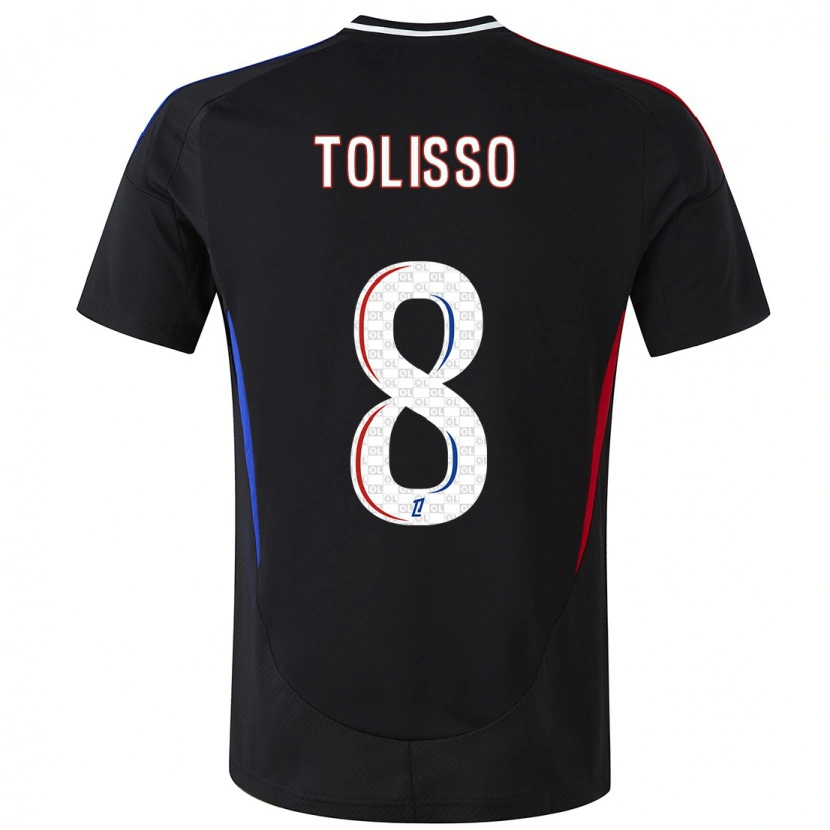 Danxen Kinder Corentin Tolisso #8 Schwarz Auswärtstrikot Trikot 2024/25 T-Shirt