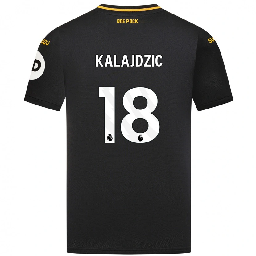 Danxen Kinder Sasa Kalajdzic #18 Schwarz Auswärtstrikot Trikot 2024/25 T-Shirt