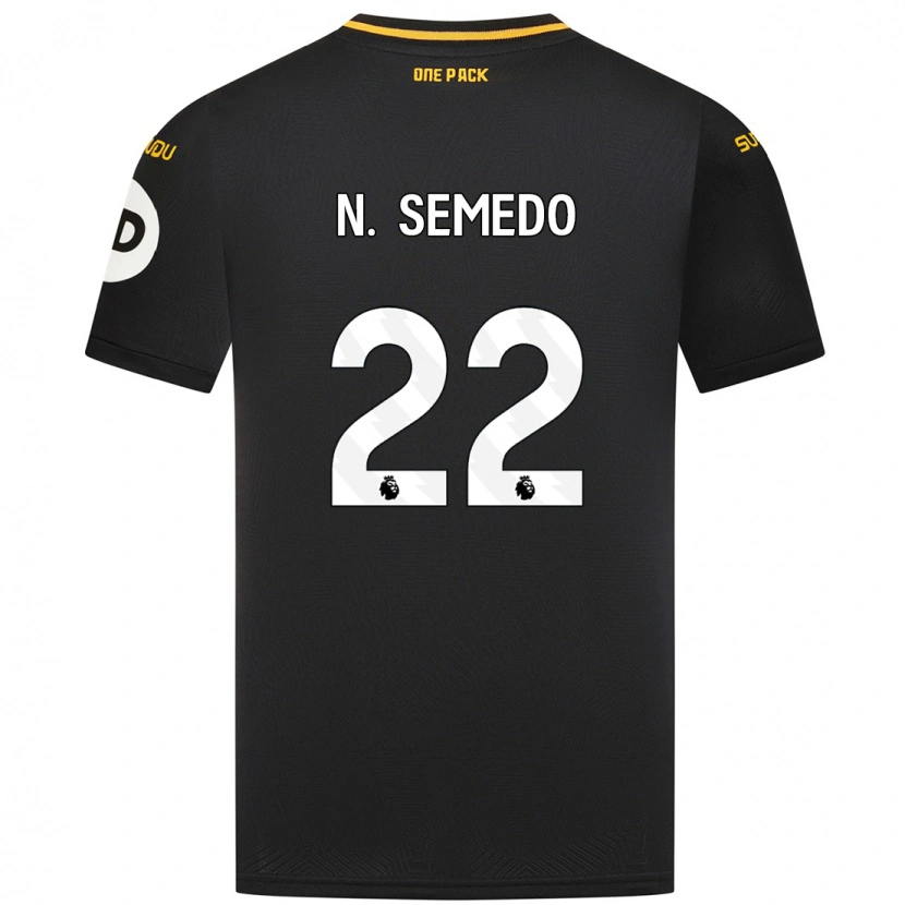 Danxen Kinder Nélson Semedo #22 Schwarz Auswärtstrikot Trikot 2024/25 T-Shirt