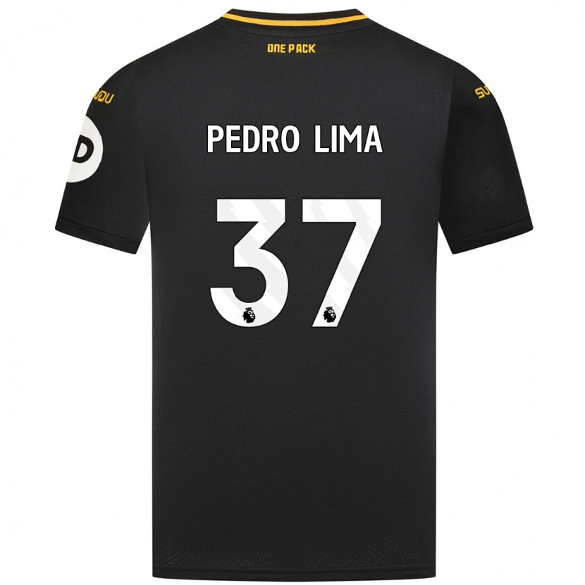 Danxen Kinder Pedro Lima #37 Schwarz Auswärtstrikot Trikot 2024/25 T-Shirt