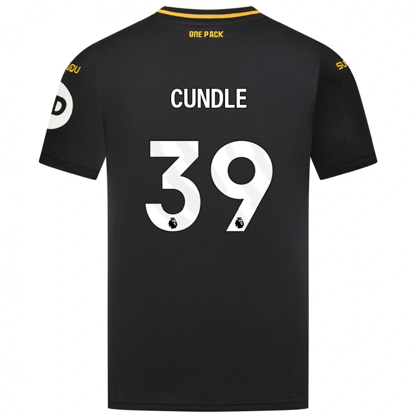 Danxen Kinder Luke Cundle #39 Schwarz Auswärtstrikot Trikot 2024/25 T-Shirt