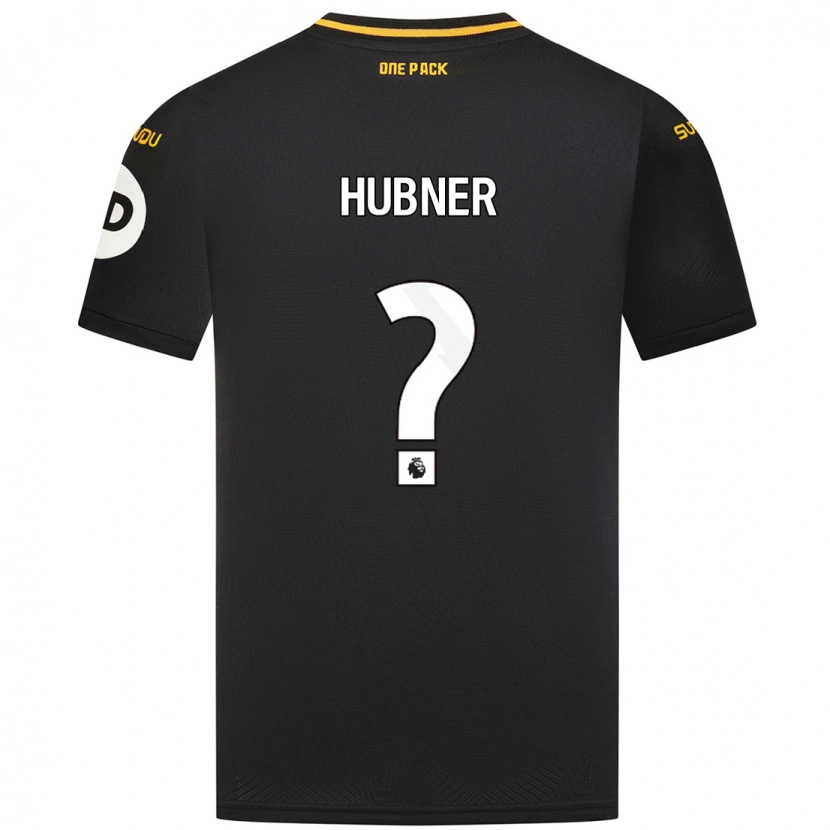 Danxen Kinder Justin Hubner #0 Schwarz Auswärtstrikot Trikot 2024/25 T-Shirt