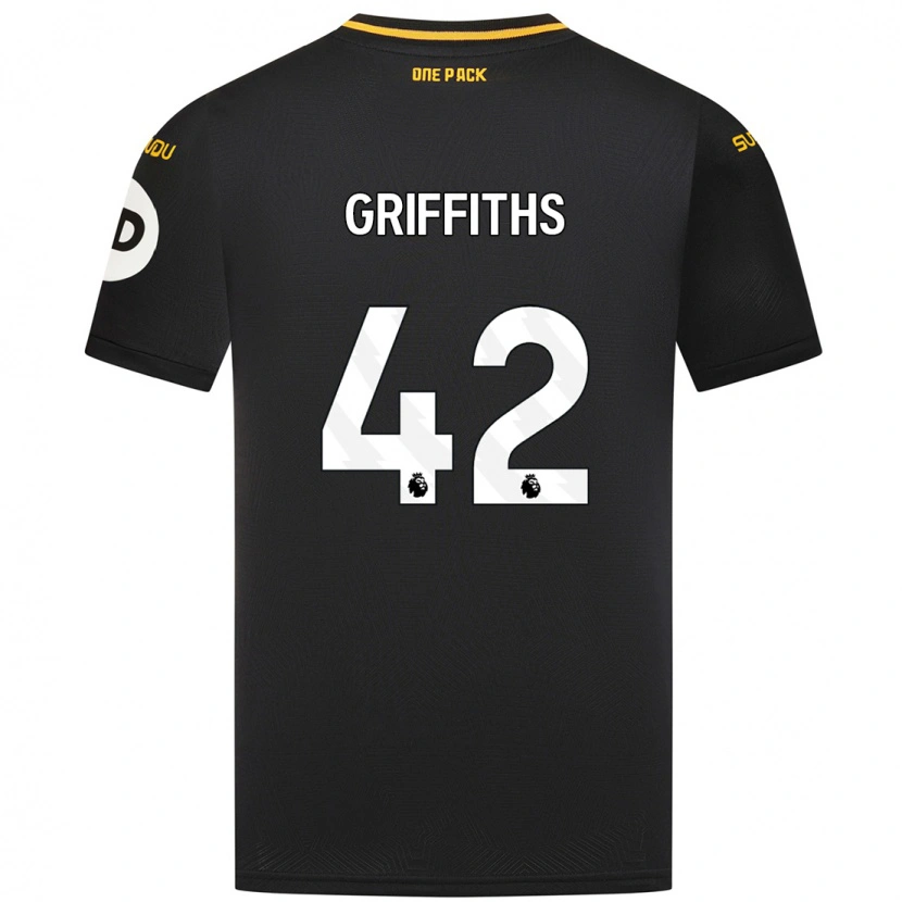 Danxen Kinder Harvey Griffiths #42 Schwarz Auswärtstrikot Trikot 2024/25 T-Shirt