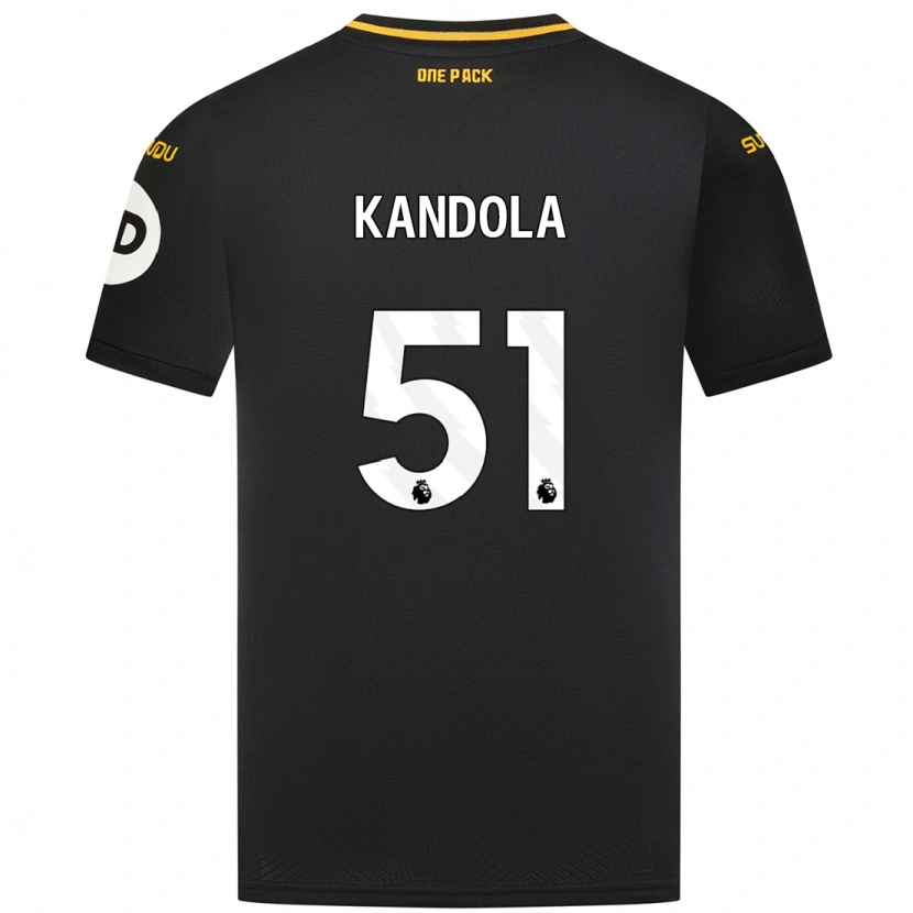 Danxen Kinder Kam Kandola #51 Schwarz Auswärtstrikot Trikot 2024/25 T-Shirt