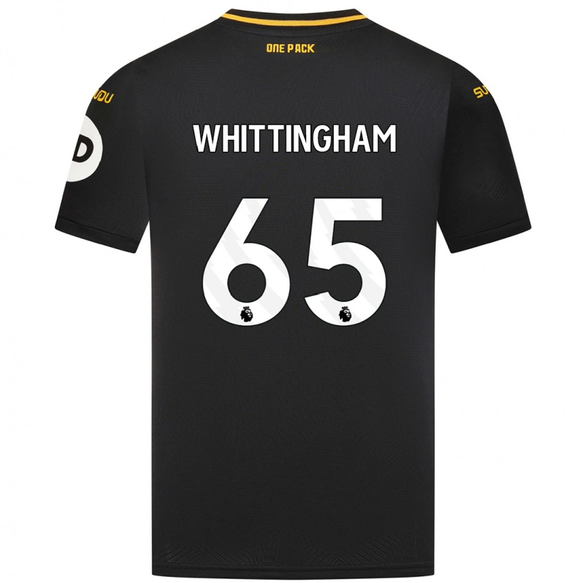 Danxen Kinder Matthew Whittingham #65 Schwarz Auswärtstrikot Trikot 2024/25 T-Shirt