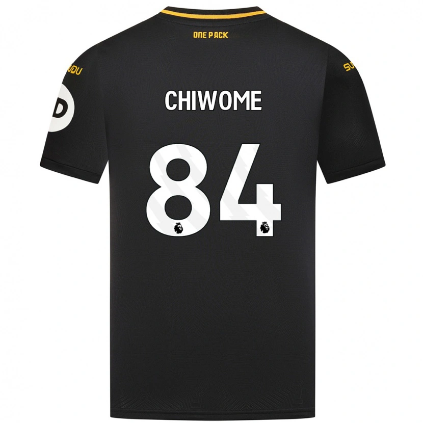 Danxen Kinder Leon Chiwome #84 Schwarz Auswärtstrikot Trikot 2024/25 T-Shirt