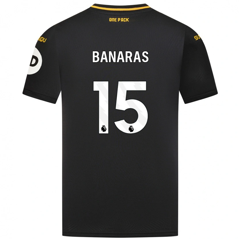 Danxen Kinder Layla Banaras #15 Schwarz Auswärtstrikot Trikot 2024/25 T-Shirt