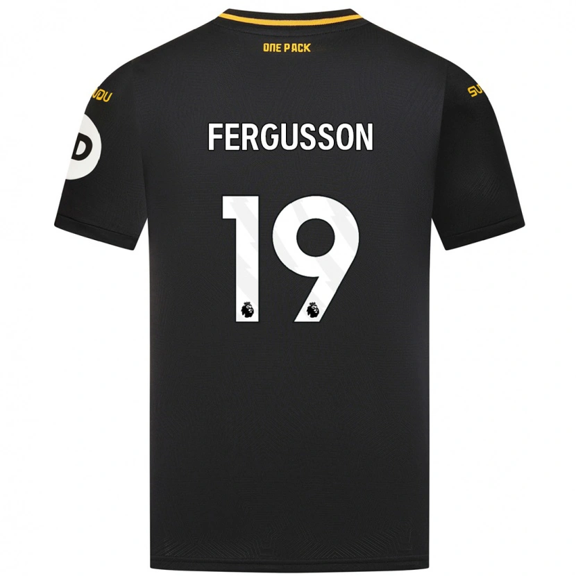 Danxen Kinder Liv Fergusson #19 Schwarz Auswärtstrikot Trikot 2024/25 T-Shirt