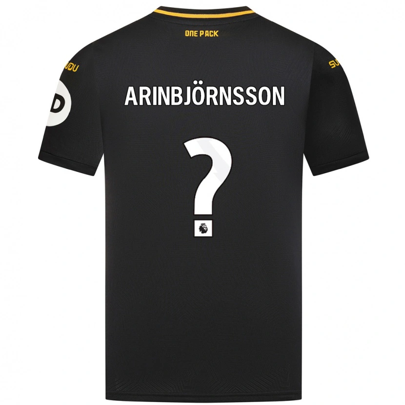 Danxen Kinder Pálmi Rafn Arinbjörnsson #0 Schwarz Auswärtstrikot Trikot 2024/25 T-Shirt