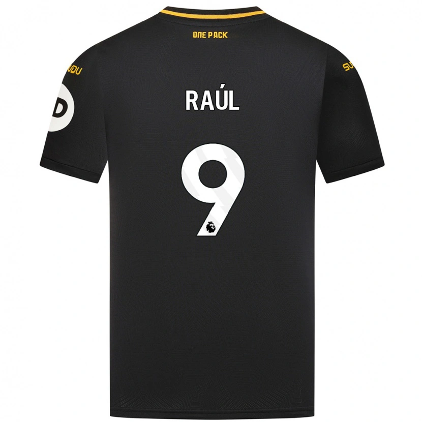 Danxen Kinder Raul Jimenez #9 Schwarz Auswärtstrikot Trikot 2024/25 T-Shirt