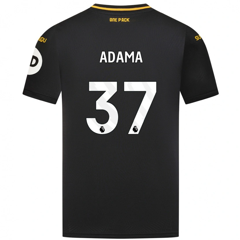 Danxen Kinder Adama Traore #37 Schwarz Auswärtstrikot Trikot 2024/25 T-Shirt